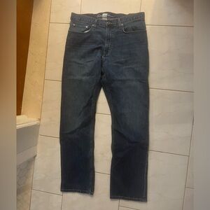 Eddie Bauer Men’s Dark Blue Denim Straight Fit Jeans